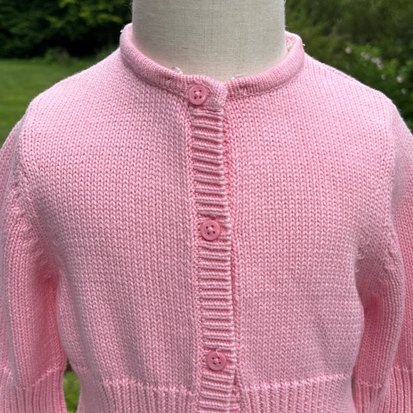 Vintage Gymboree NWT Pink Knit Sweater  Detachable Collar 18-24M Giraffe Club - Picture 7 of 12